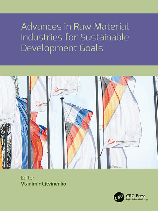 תמונה של  Advances in raw material industries for sustainable development goals